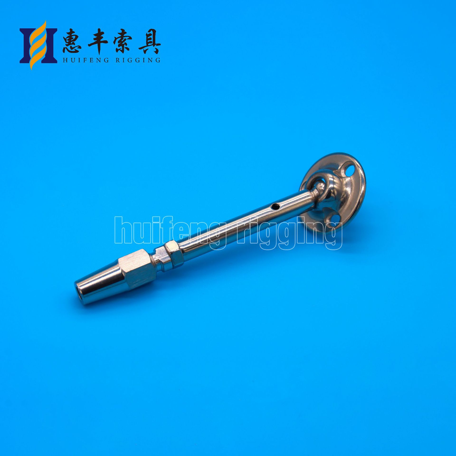 不锈钢直杆接线器/带盖型螺母波波头/各种钢丝绳快速接头