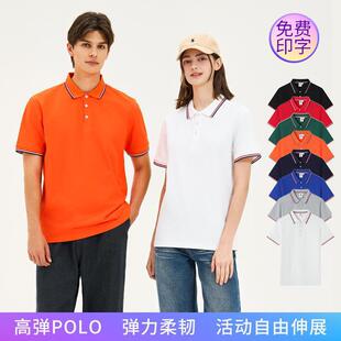 Polo Shirt Custom Lapel Short-Sleeved t Work Clothes Printed Embroider Corporate Culture Advertising Shirt Work Clothes Custom Logo