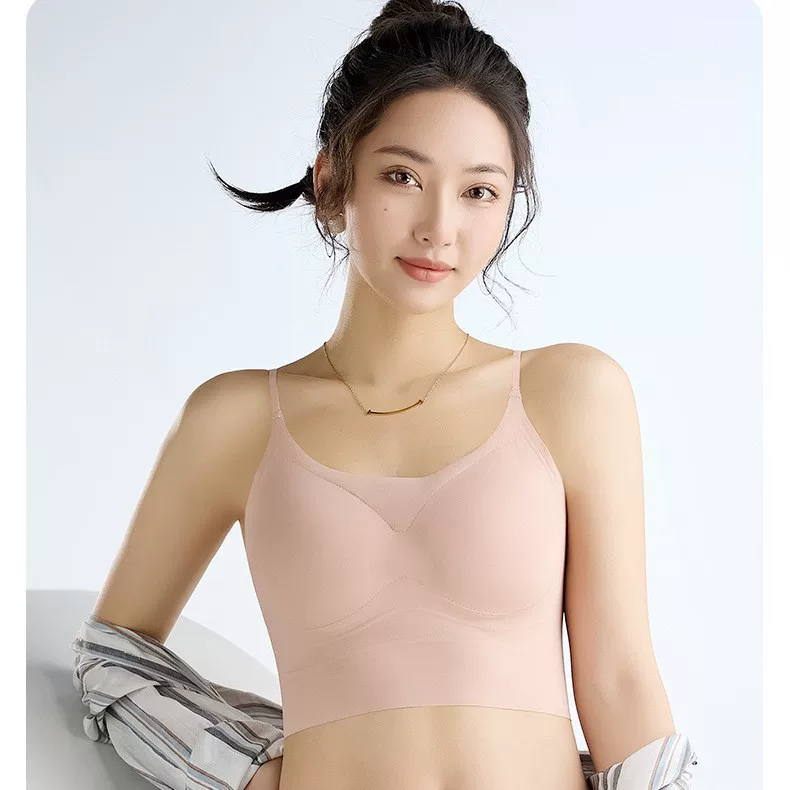 Antibacterial vest, summer silk top with cups, beautiful back, lifting effect