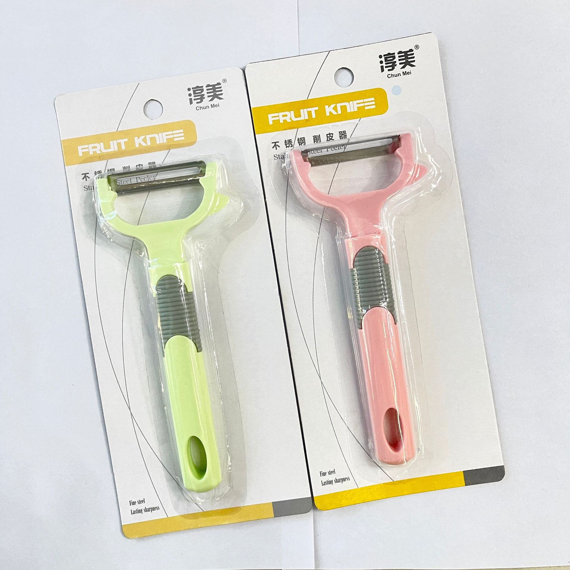 Pelador multifunción de acero inoxidable personalizado dos en uno Cepilladora de melón y fruta Cepilladora de patata pelador de manzana