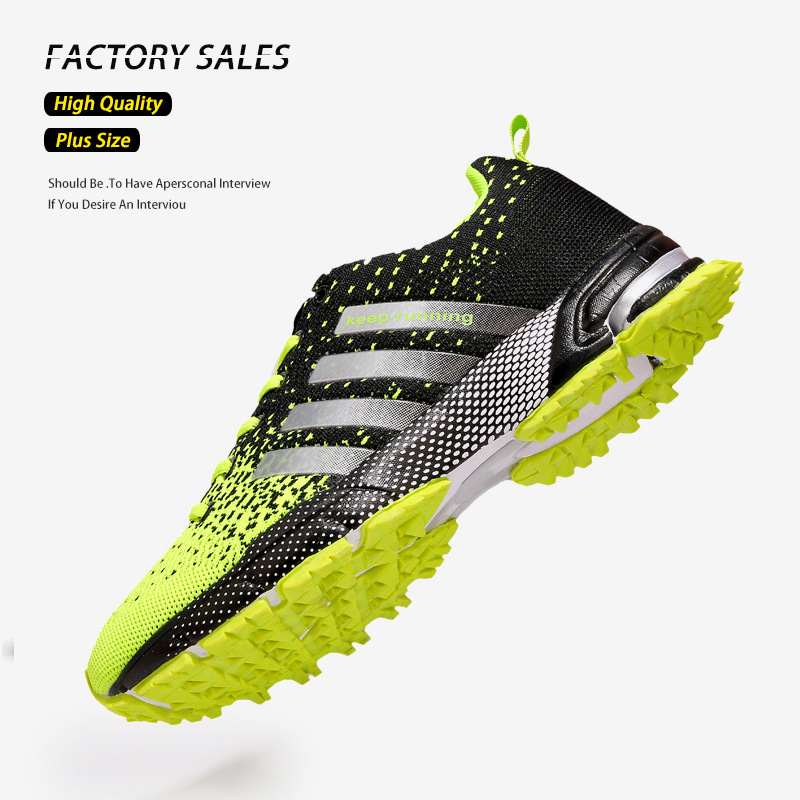 [Long-term supply] Cross-border large-size fly-woven breathable casual low-top sneakers men's ultra-light marathon running shoes