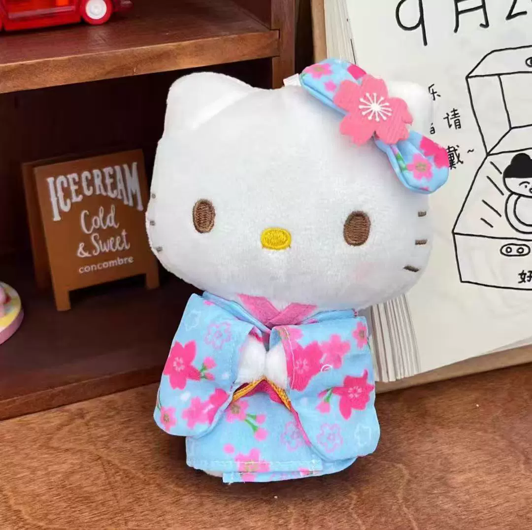 Плюшевый брелок (Sanrio) Hello Kitty, плюшевая кукла-талисман, размеры 10–16 см