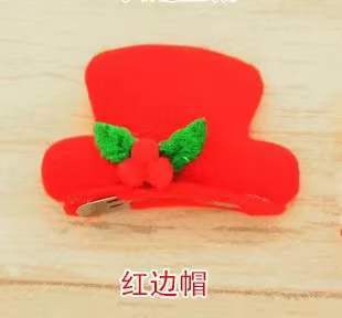 Jin Ming Guan nuevo producto de decoración de Navidad LED con lámpara sombrero de Navidad abrazadera para el cabello BB abrazadera para el cabello una variedad de opciones image 7