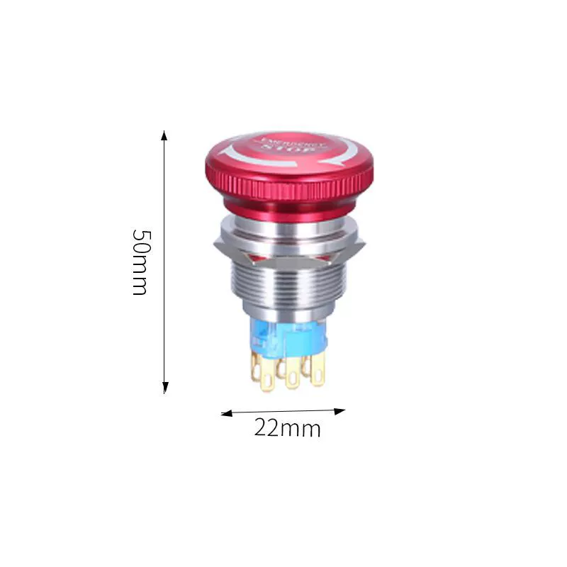 Switch key with clove mushrooms, button, 38, 22mm, switch box