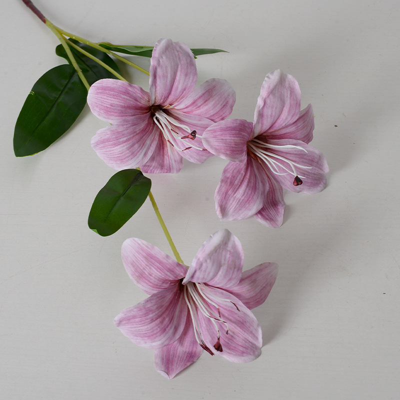 Flores artificiales moradas para bodas, estilo Monet, arreglos florales para el suelo del salón de bodas, flores de seda morado claro.