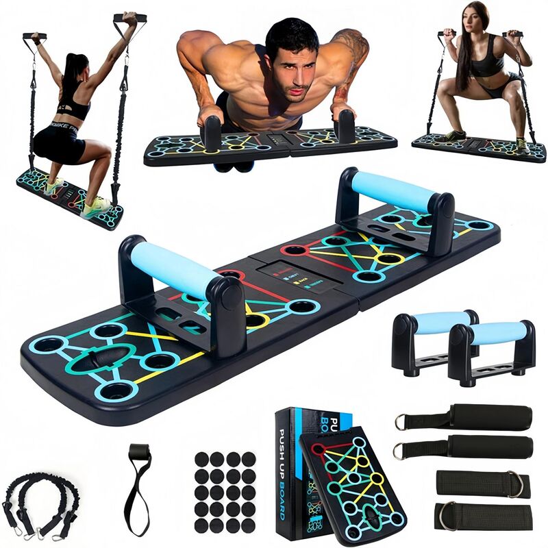 Manufacturer Wholesale Household Multifunctional Folding Push-Up Training Board Men's Chest and Abdominal Muscle Equipment Portable Push-Up