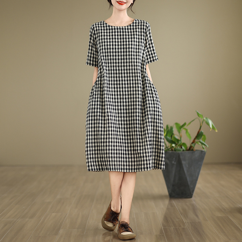 Summer retro fitted elegant dress