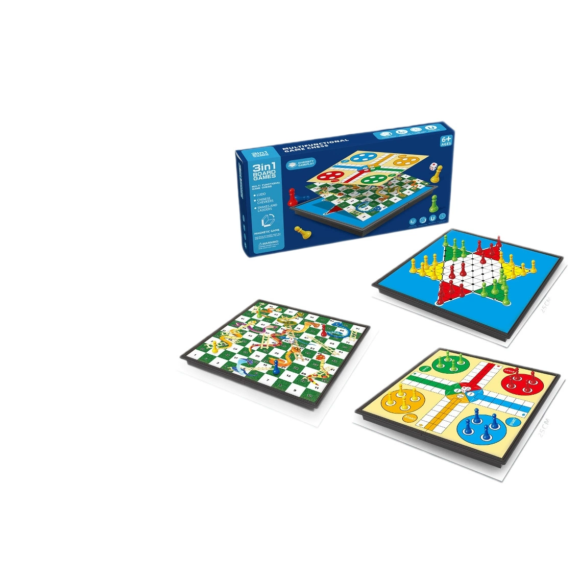 Airplane chess, foldable children's smart toy