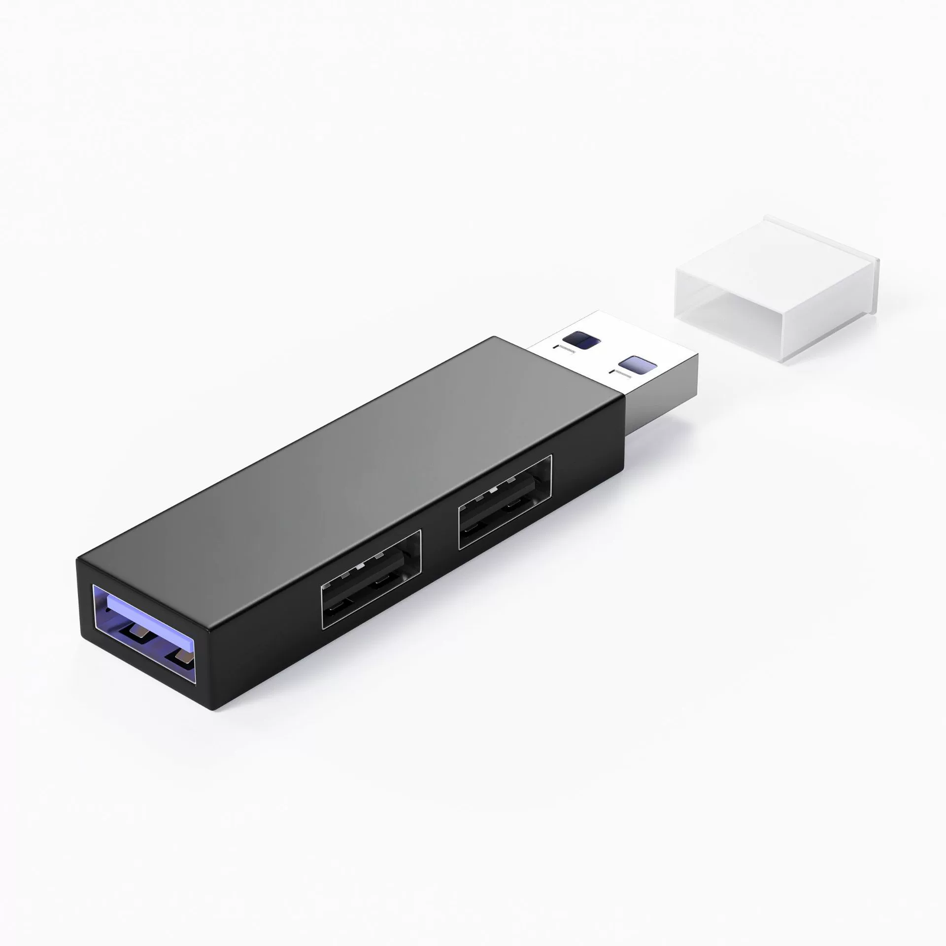 Портативный мини USB концентратор USB 3.0 с несколькими интерфейсами, многофункционный хаб-станция один в три