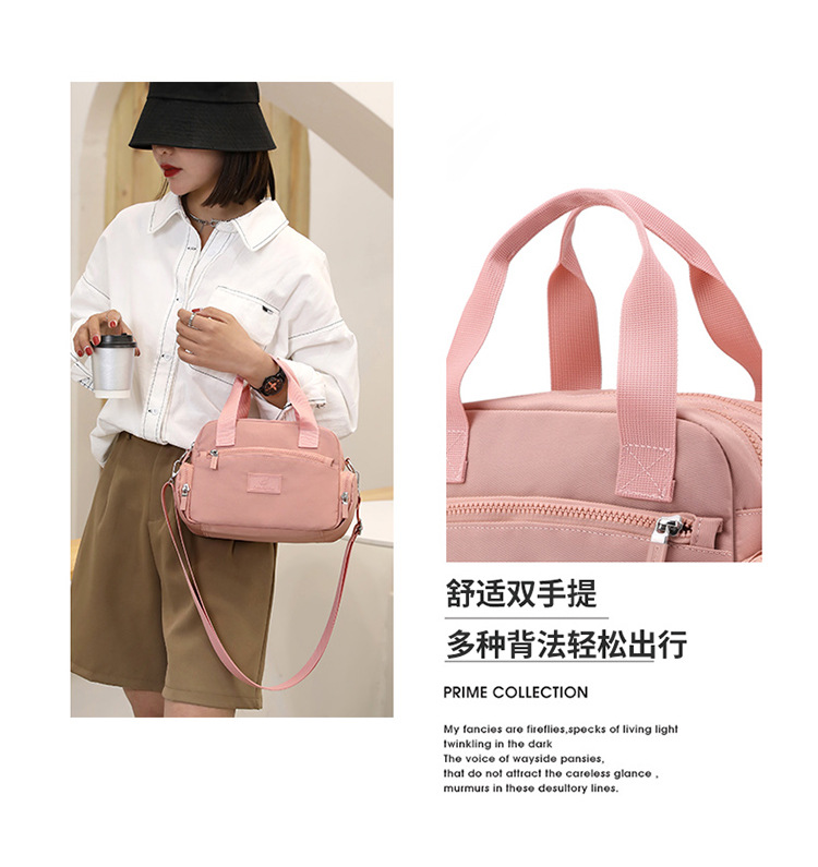 New cross-border women's bag, large-capacity waterproof crossbody bag, simple and fashionable handbag, nylon women's bag, mom bag Application Scenario