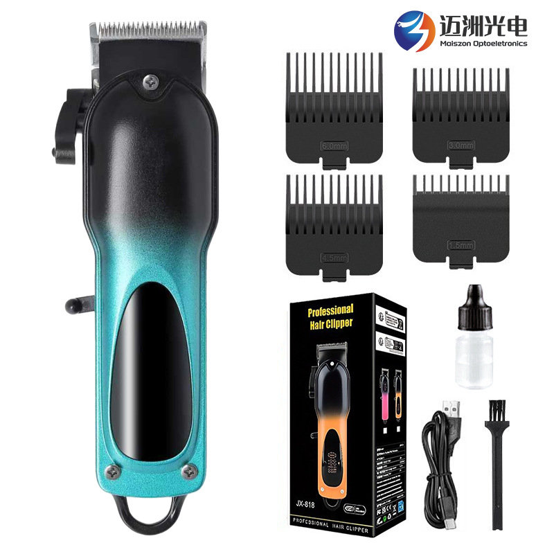 Nuevos productos transfronterizos de visualización digital cortador de pelo casero especial auto-raspado, artefacto calvo, tijeras de empuje eléctricas, empujador