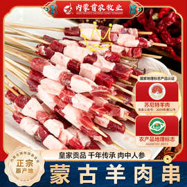 京锡林内蒙红柳枝羊肉串37g烧烤食材冷冻食品羊肉串半成品羊肉