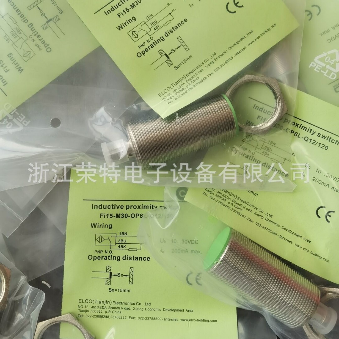 全新正品宜科电感式接近开关Fi10-M30-OP6L-Q12Fi10-M30-ON6L-Q12