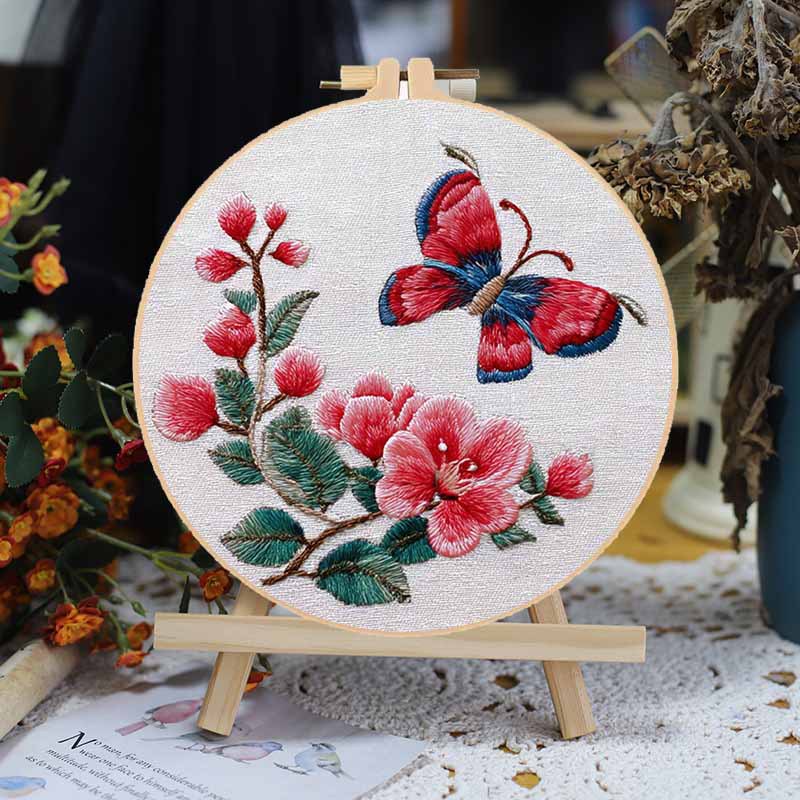 Original bordado a mano transfronterizo DIY material paquete bordado a mano DIY material paquete de bordado a mano ilustración en inglés