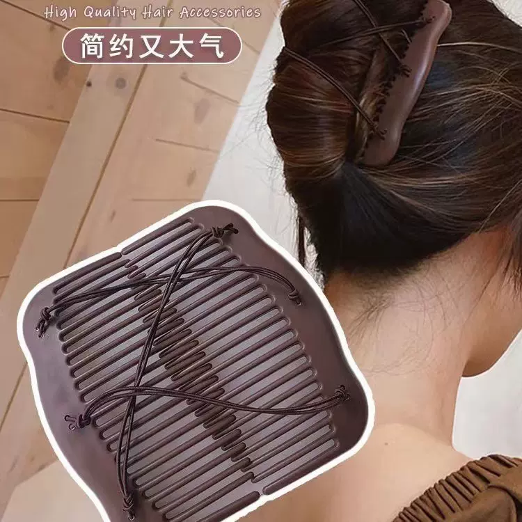 跨境专供百变发梳插梳 双排插梳盘发器欧美时尚百变魔术发梳头饰