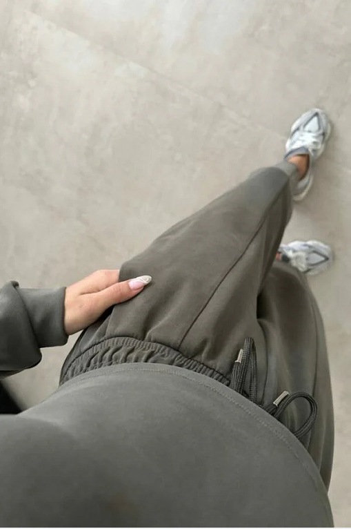 Damenbekleidung Herbst und Winter Freizeit Langarm V-Ausschnitt Sport Leggings Zweiteiliger Anzug_voghion.com