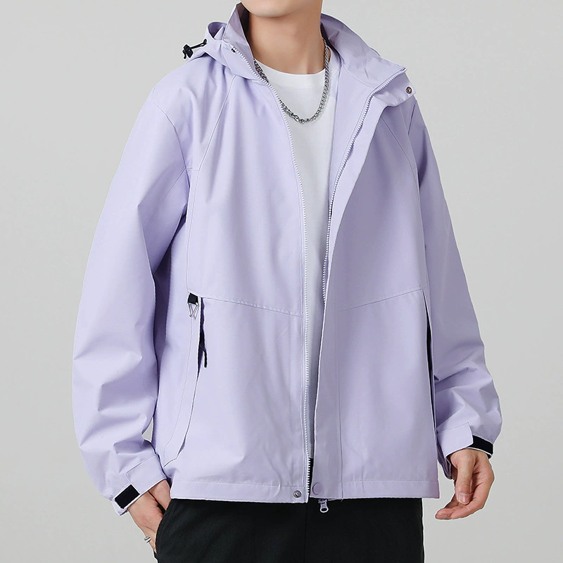 Модный американский сплошной цвет можно открыть с капюшоном