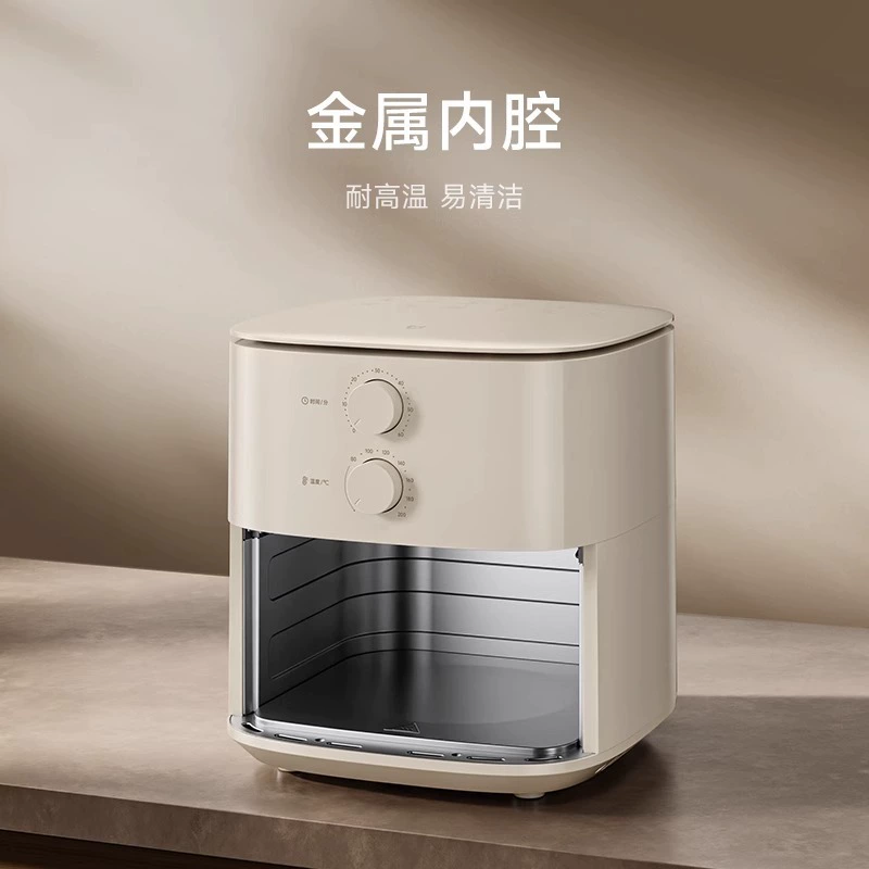 Xiaomi Mijia аэрогриль 5 л N1, для дома, деликатная выпечка, визуальный контроль, большая ёмкость, фритюрница с ручкой