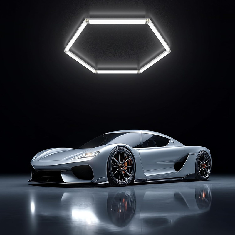 Cross-Border Popular Led Honeycomb Light Garage Lighting 110V Wide Voltage Hexagonal Shape Light for Car Beauty Workstations Cross-Border Popular Led Honeycomb Light Garage Lighting 110V Wide Voltage Hexagonal Shape Light for Car Beauty Workstations
