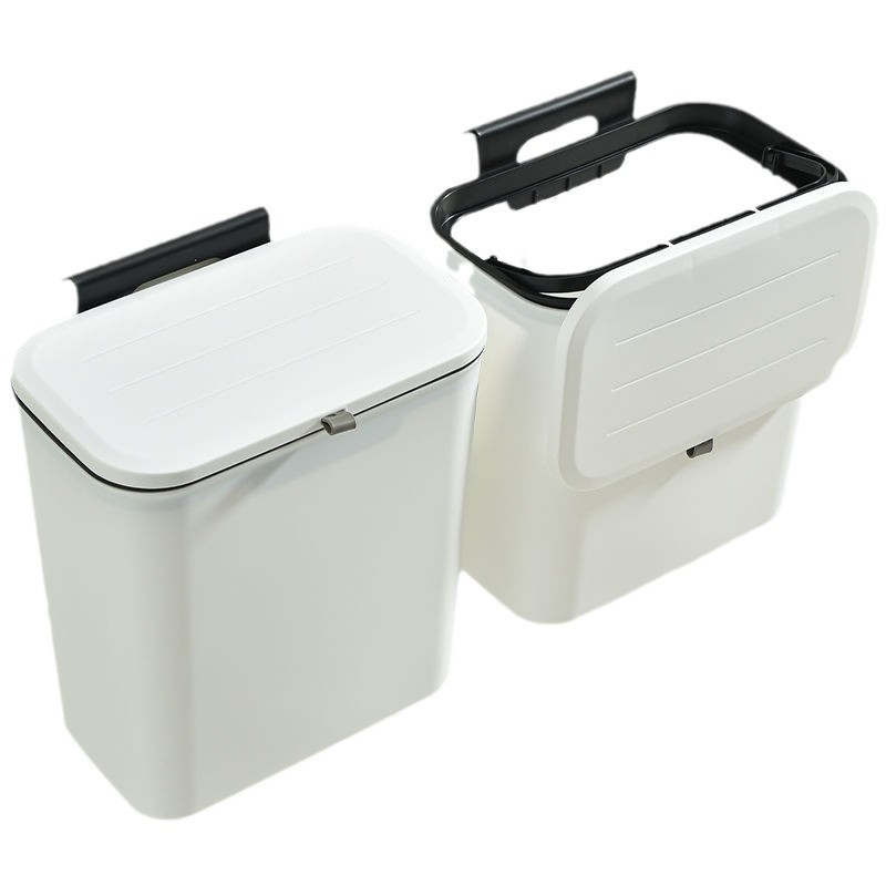 トイレのゴミ箱の壁掛け式の穴を開けない家庭用のふたをひっくり返します。|undefined