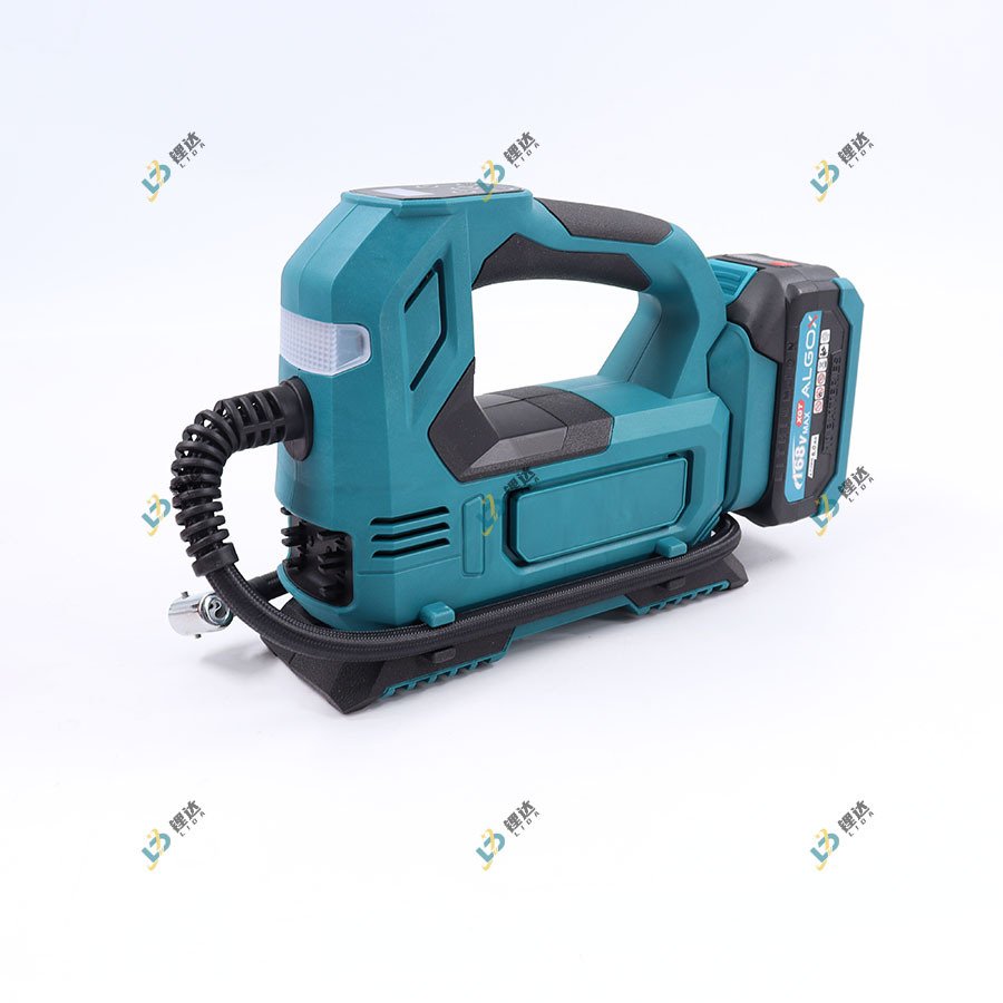 Bomba de inflado montada en el vehículo de mano transfronteriza tipo Muchian, bomba de inflado portátil con iluminación ajustable y luz de viento ajustable