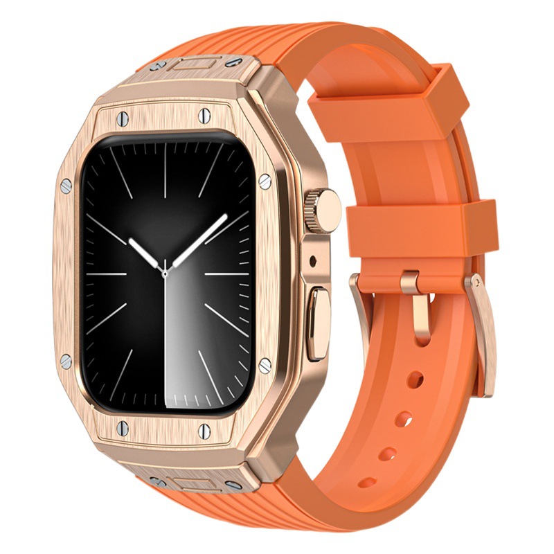 Adecuado para Apple Watch applewatch789 generación segundo cambio metal Shell integrado correa de reloj iwatch