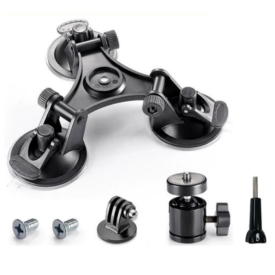 Car phone holder, car phone holder car - three-suction-cup-holder-mobile-phone-holder