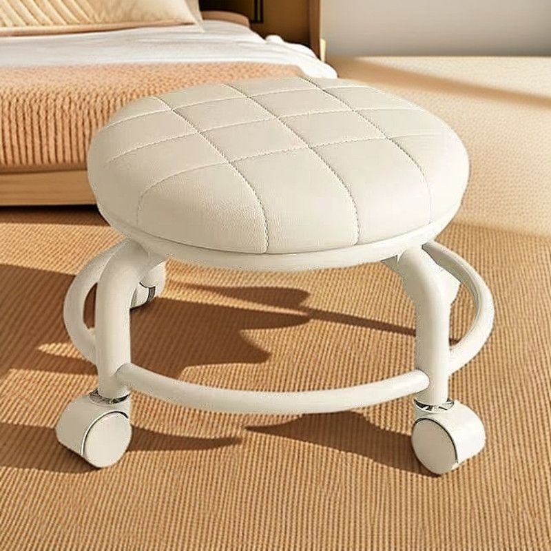 Polia taburete bajo rueda universal doméstica taburete pequeño silencioso con ruedas taburete taburete taburete taburete de sala de estar taburete de niños taburete redondo