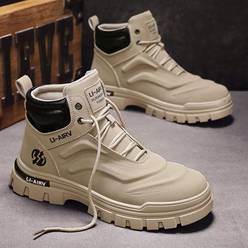 Ботинки Martens стиль English, высокие повседневные, массивная подошва, размеры 39–44