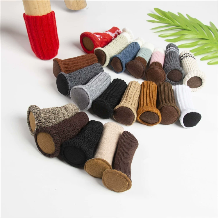 Тихий войлочный круглый нижний стол и стул крышка для ног стола крышка для ног стула Крышка для ног стола и стула подушка для ног Защитный чехол для ног стула