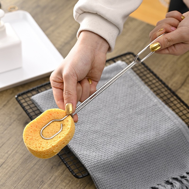 无死角洗杯子神器可替换长柄海绵杯刷加长清洁刷套装厨房清洁刷子