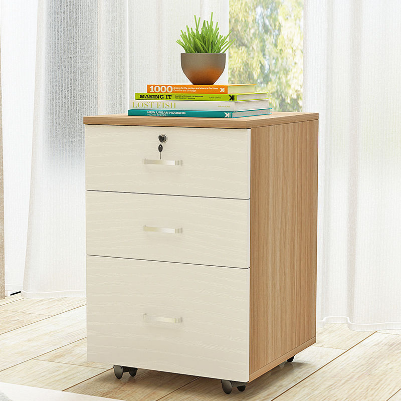 Armario de almacenamiento al lado de la cama del dormitorio armario de archivos móviles tipo piso de oficina armario de archivos pequeño con cajón de cerradura mesa de cabezal de cama