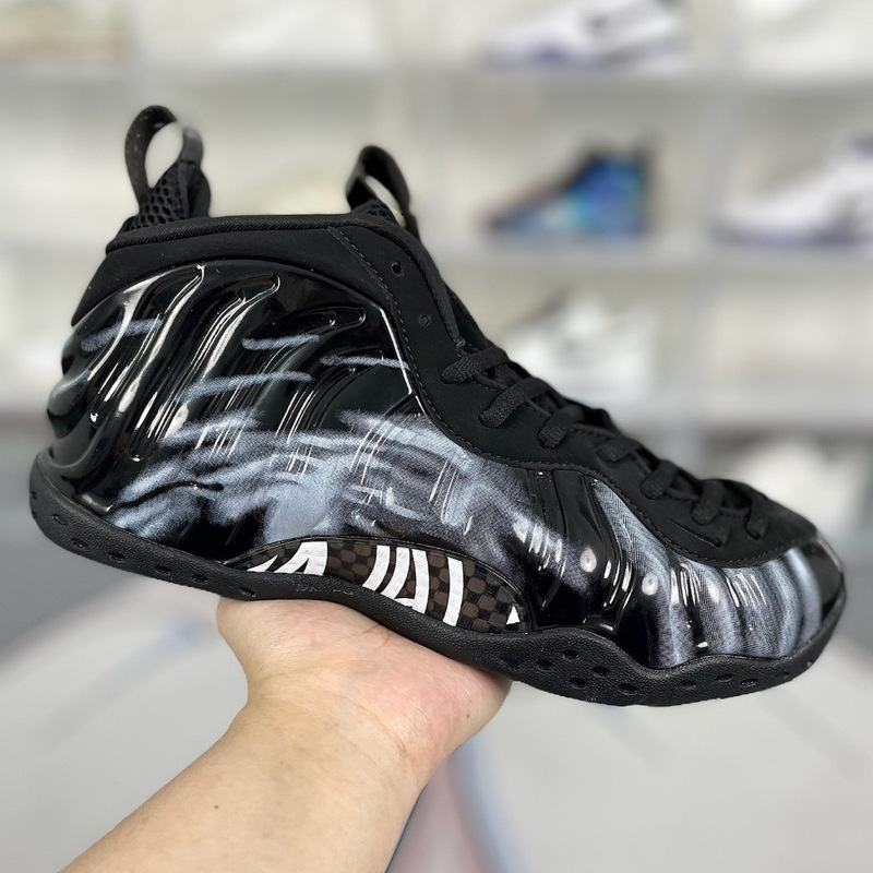ピュアオリジナル Foamposite One ハーダウェイ シグネチャー スプレー フォーム ミッドトップ スポーツ バスケットボール シューズ ピュア ホワイト アイス ブルー ギャラクシー スプレー|undefined