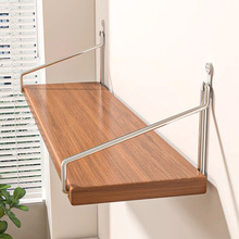 墙上置物架免打孔壁挂一字隔板客厅悬挂收纳层板墙面书架搁板架子