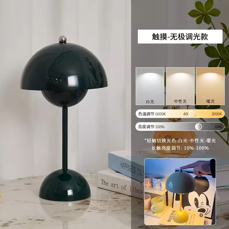 デンマークTraditionつぼみ電気スタンドキノコランプ少女化粧テーブル雰囲気小夜灯ロマンチック調性電気スタンド|undefined