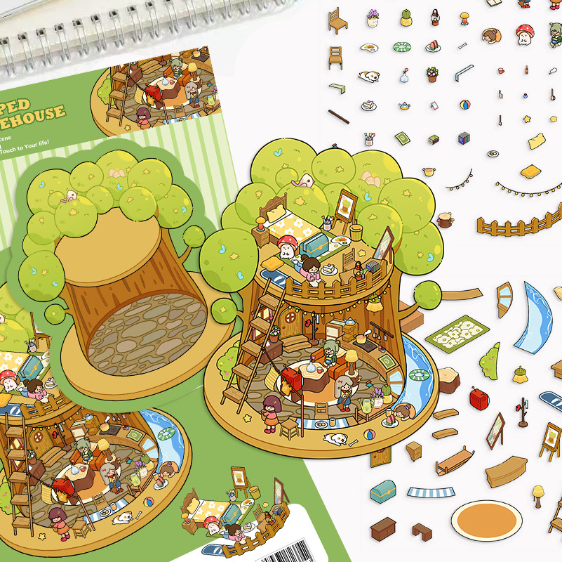 10g Weight Stickers Stationery Type 1 Set Quantity School, Graduation Occasion PET Material Animal, Cartoon Pattern Cute Style 1 Set Animal Cartoon School Graduation PET Cute Stickers 18