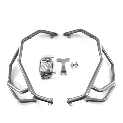 Lower Bumper Engine Protection Bar – Motorcycle bumper - upper-guardrail-painted-silver-export-quality-thickened