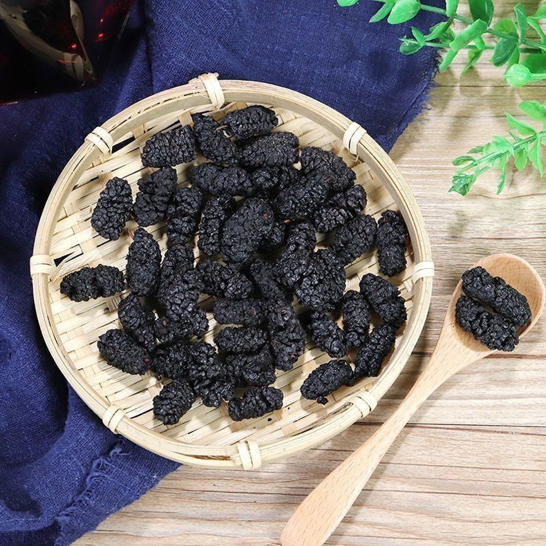Dried Black Mulberry Fruit Sang Shen 桑葚 Sun Dried Herbal Tea and Culinary Use 3g x 2 Packs quality and texture