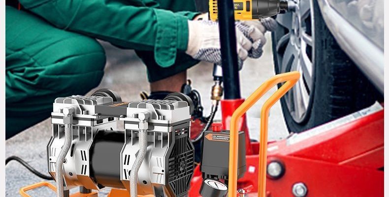 Air pump air compressor small air compressor oil-free silent 220V woodworking painting air pump