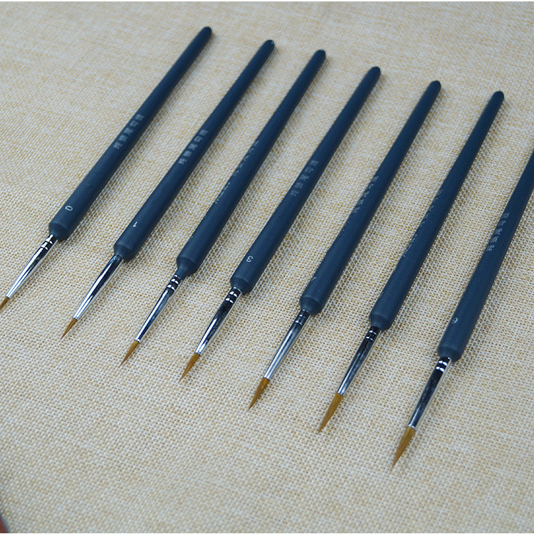 Cross-Border Manicure Hook Pen Wolf Hair Material Chinese Painting Art Watercolor Pen Manufacturer Wholesale Brush Oil Painting Special Pen