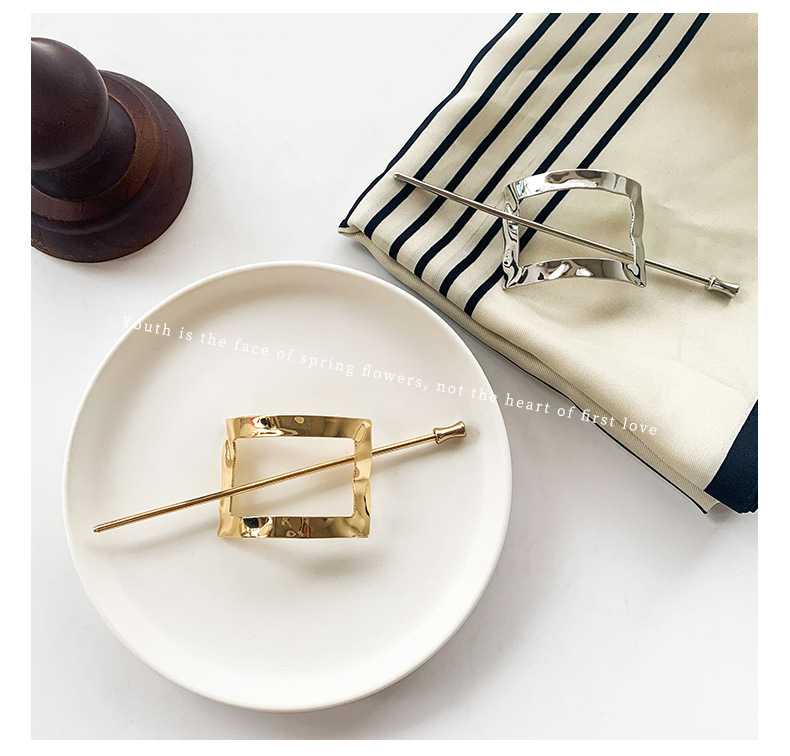 20g Weight Hairpin Hair Accessories Type 1 Piece Quantity Elegant Lady Women's Geometric Alloy Plating Hairpin