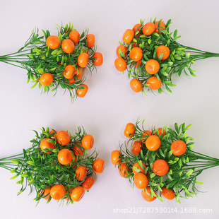 Cross -border simulation uterine, fruits, fruits, outdoor watermelon, fruits and fruits anti -real strawberry winter green lemon bouquet cherry