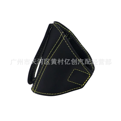 Buckle Limiter, Car Interior — Seat belt shoulder pad - pu-yellow-line
