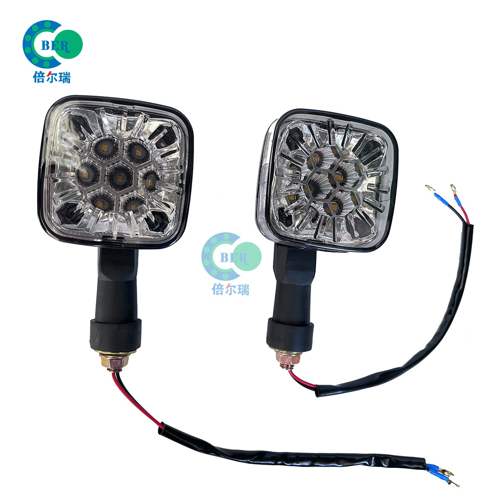Motocicleta transfronteriza CG125 luz de dirección conjunto luz de dirección CG125 cubierta de cristal de curva luz de señal LED