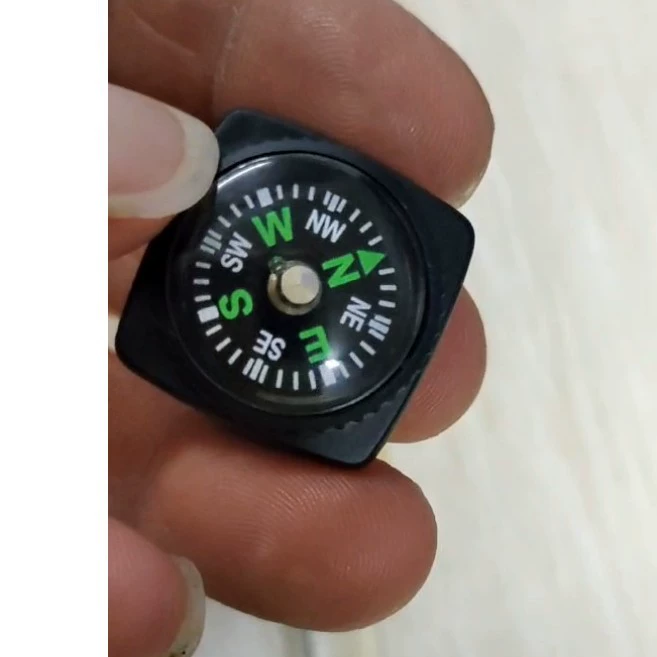 Резиновый кожаный чехол 20 мм, пластиковая фурнитура, уличные аксессуары, компас, водонепроницаемая северная игла