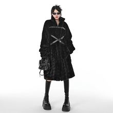2023冬季新款暗黑风仿皮草毛毛绒外套女中长款加厚羊羔毛宽松大衣