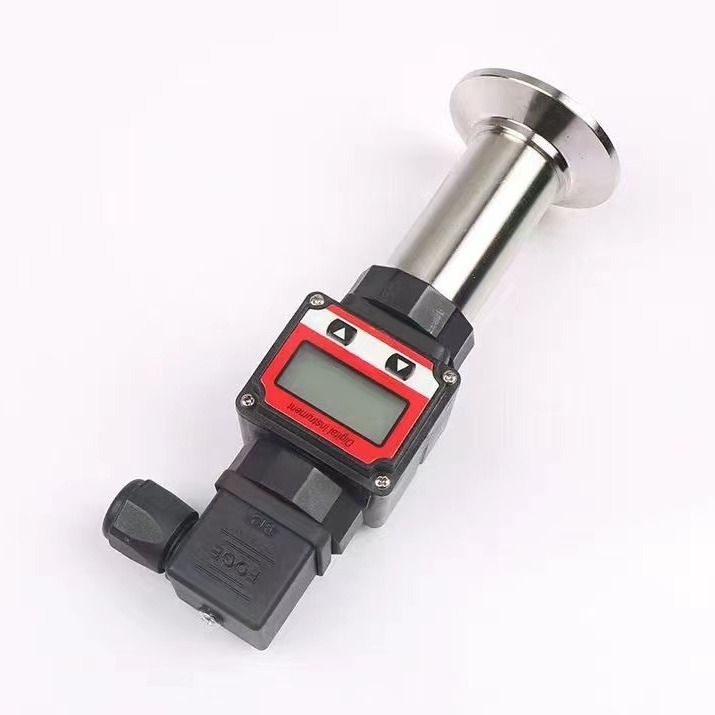 卫生型卡箍式压力变送器 全不锈钢结构 4-20mA输出数字压力变送器