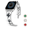 三四叶草表带适用于苹果手表applewatch1-7代7iwatch镶钻金属女款|ru