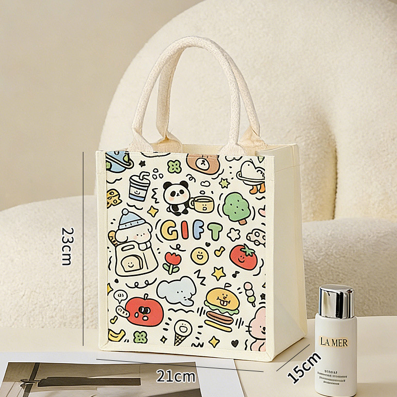 Bolsa de lona Bolsa de tote de oso personalizada Bolso de lona tridimensional para estudiante Carpeta personalizada con logo Bolsa de lona pequeña image 34