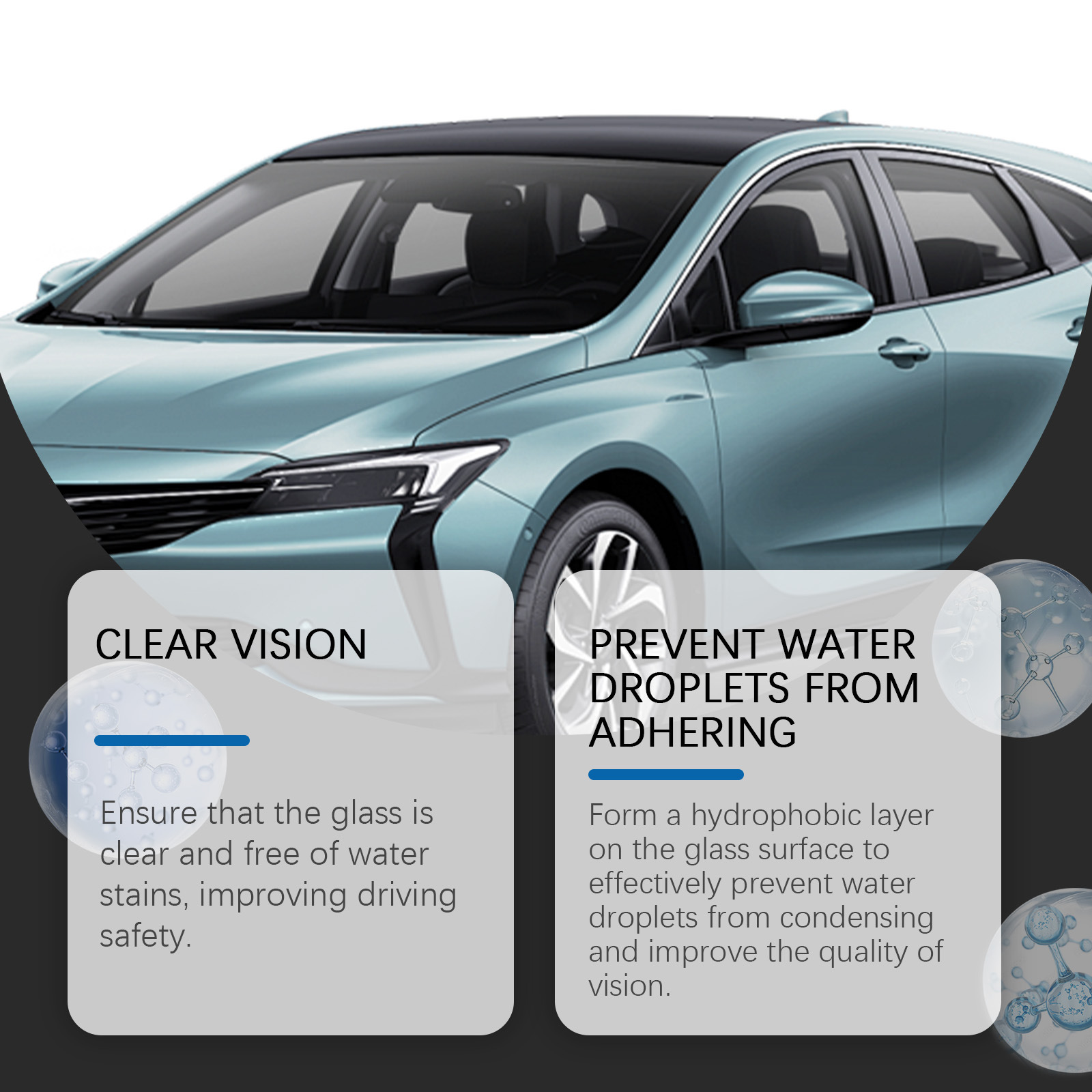 Rayhong Car Glass Anti-Fog Agent Car Glass Anti-Fog Car Window Front Glass Cleaning and Brightening Spray